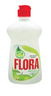 Жидкость для мытья посуды КАПЕЛЬКА FLORA Яблоко (дозатор) 500мл (уп.15)