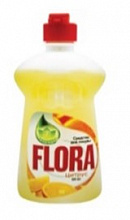 Жидкость для мытья посуды КАПЕЛЬКА FLORA Лимон (дозатор) 500мл (уп.15)